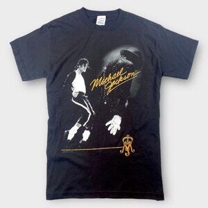 NWOT Michael Jackson Moonwalk Billie Jean Tee Shirt Black,  Size Small